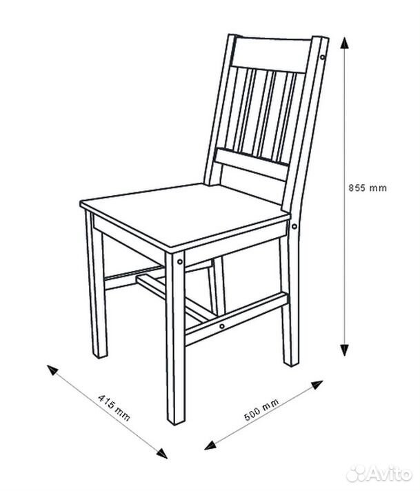 Чертежи стульев из дерева с размерами своими руками