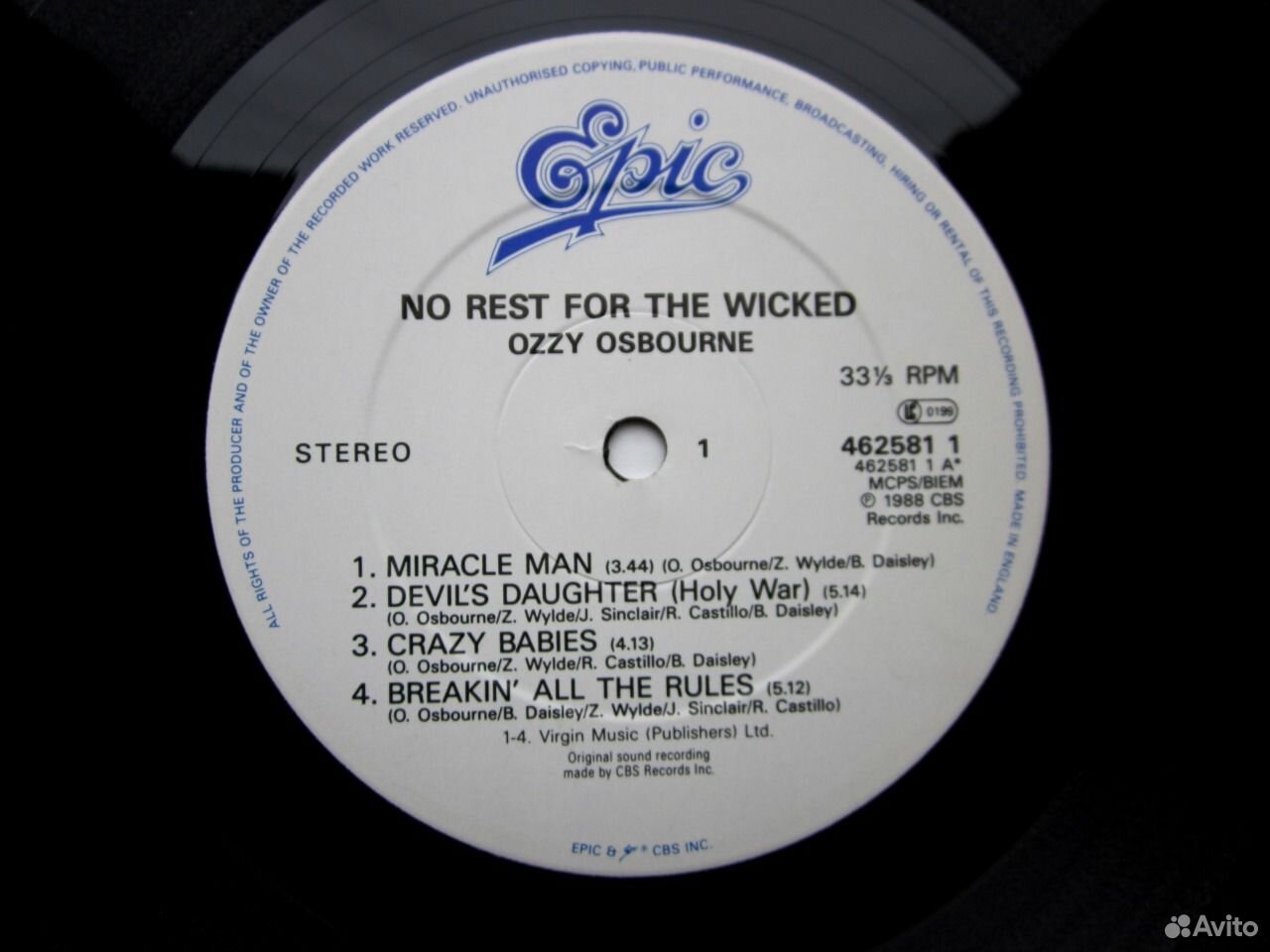 Ozzy no rest for the wicked. Ozzy no rest for the wicked