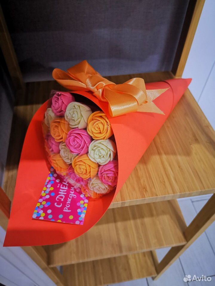 Шоколадный букет из роз купить на Зозу.ру - фотография № 10