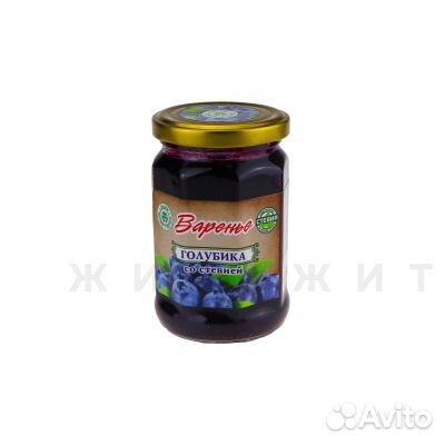 Варенье из ягод голубики со стевией 280г купить на Зозу.ру - фотография № 1