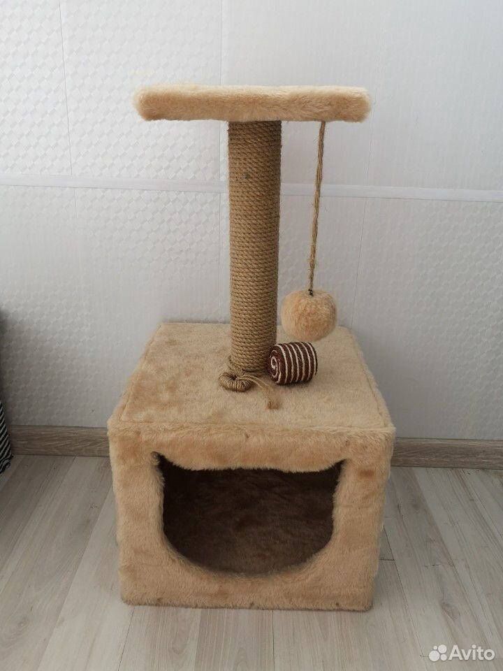 Домик для кошки(кота) с когтеточкой купить на Зозу.ру - фотография № 1
