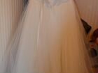 Свадебное платье (цвет шампань) пышное объявление продам
