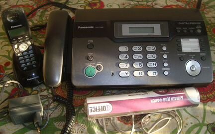 Телефон факс Panasonic KX-FC962 с доп радиотрубкой