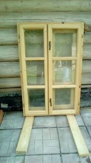 Новые деревянные двойные(зимние) окна