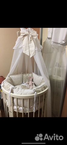 Бортики и балдахин на детскую кроватку