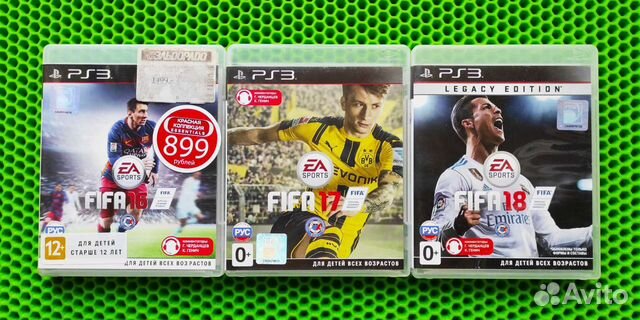 Fifa16 Fifa17 Fifa18 для PS3