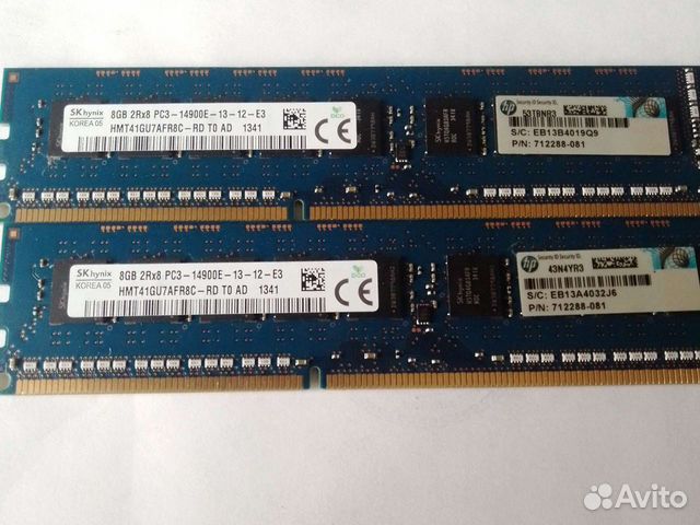 Память ECC unregistered/нерегистровая