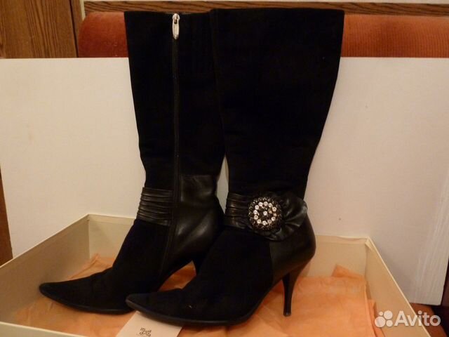 Сапоги демисезонные, б/у, р.40