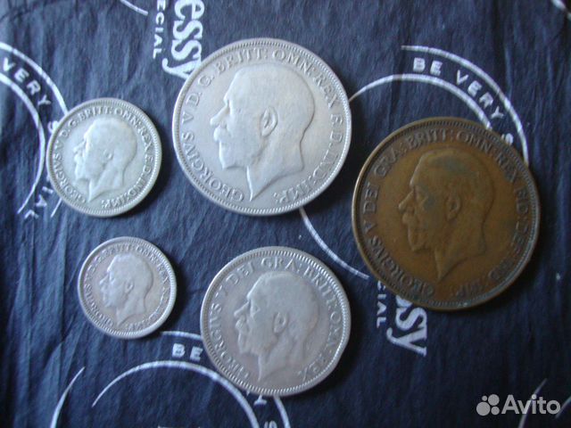 Набор серебряных монет Великобритании (Георг V)