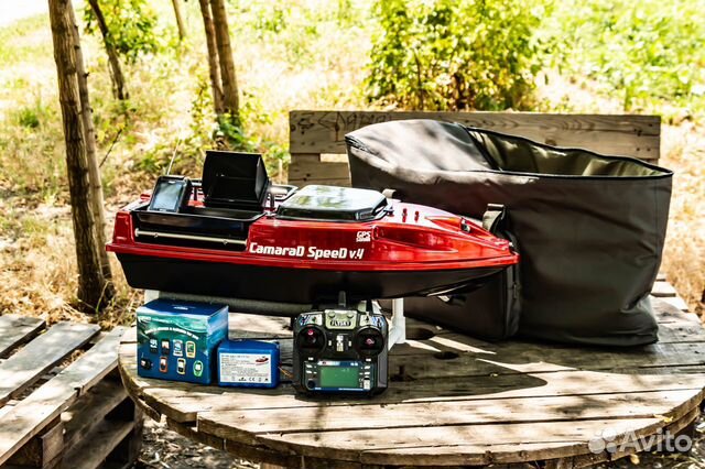 Карповый кораблик,камера,эхолот,акб 25А,сумка