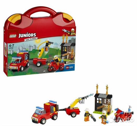 Lego Juniors Чемоданчик «Пожарная команда