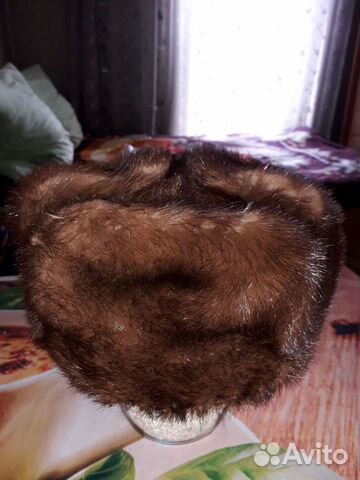 Шапка норковая мужская размер 59-60 б/у бесплатно