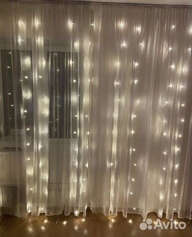 Гирлянда штора 3х3