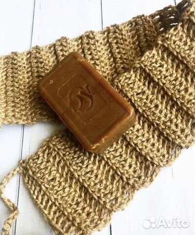 Джутовые мочалки для тела