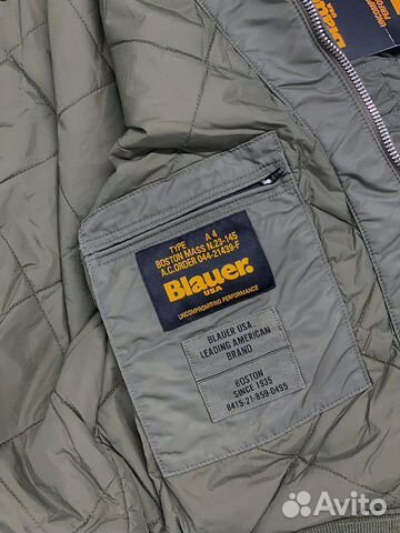 Новая зимняя куртка Blauer USA Италия хаки разм 48