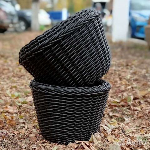 Кашпо вазоны из искусственного ротанга