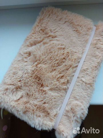 Записная книжка в меховой обложке