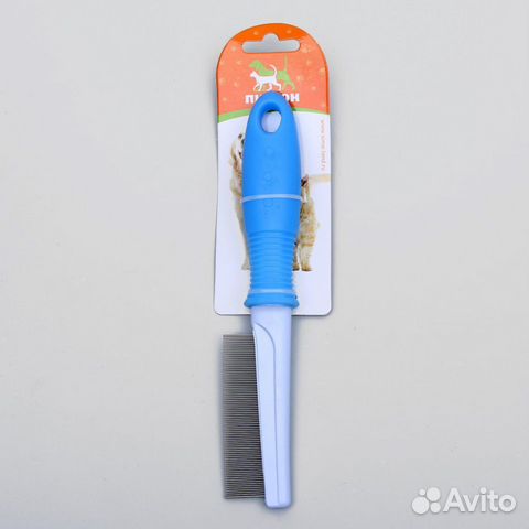 Расческа с частыми зубьями, нескользящая резиновая