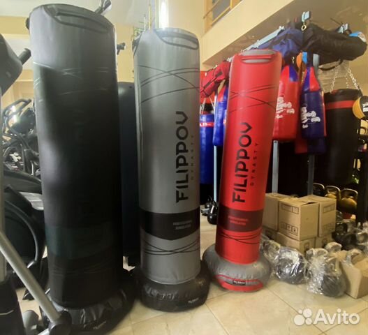 Напольный боксерский мешок-манекен 180*45*73