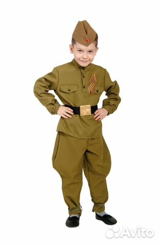 Костюм военного, солдата детский все размеры