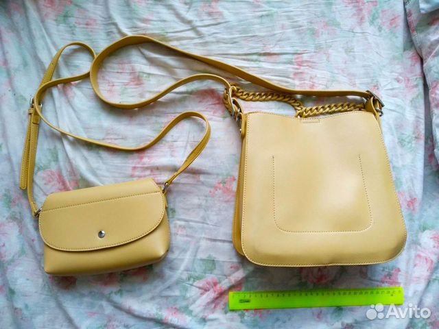Сумка желтая летняя