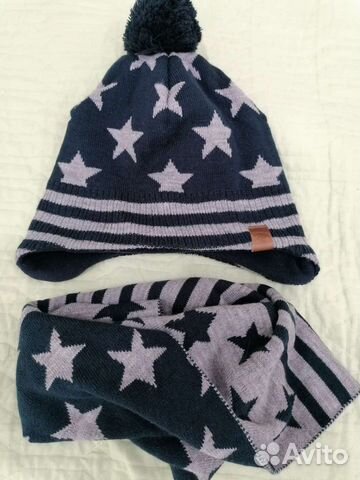 Комплект шапка и шарф для мальчика