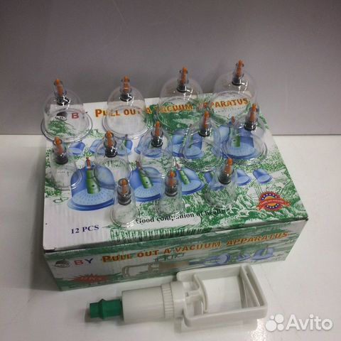 Банки массажные вакуумные 12шт