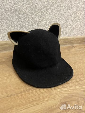 Шляпа кепка шапка с ушками женская замша