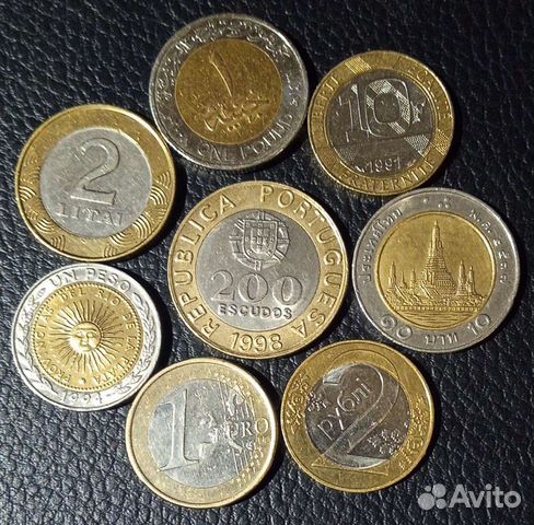 Биметалические монеты разных стран