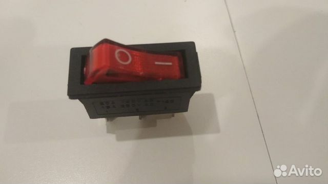 Переключатель красный с подсветкой