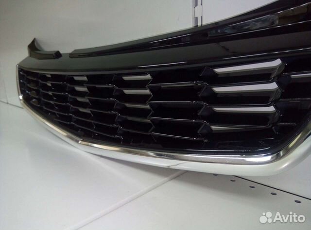 Решетка радиатора Приора 2 верхняя соты Новая