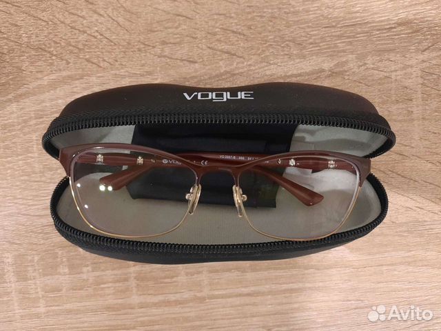 Очки с диоптриями оправа Vogue с фианитами новые