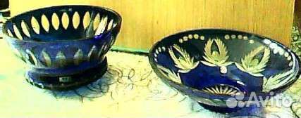 Синий хрусталь Фарфор стекло