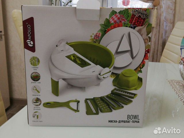 Овощерезка, миска, дуршлаг