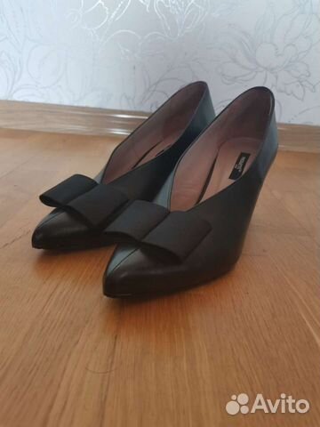 Туфли женские 38 размер кожаные черные