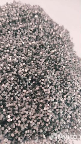 Бисер рубка стекло серая