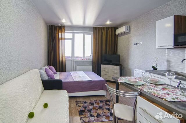 

Квартира-студия, 29 м², 2 кровати