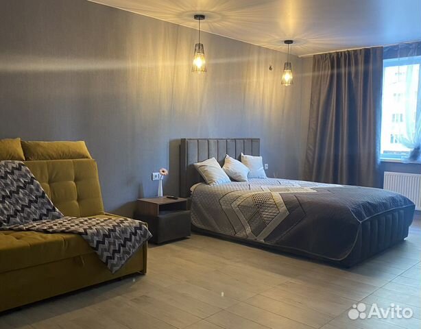 

Квартира-студия, 43 м², 2 кровати