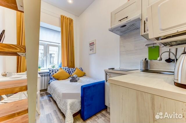 

Квартира-студия, 17 м², 2 кровати