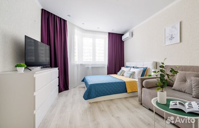 

1-к. квартира, 40 м², 2 кровати