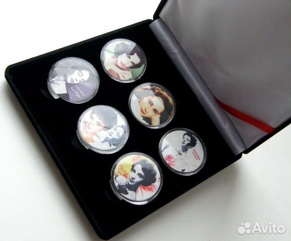 Элизабет Тейлор комплект из 6 монет Элизабет Тейлор комплект из 6 монет