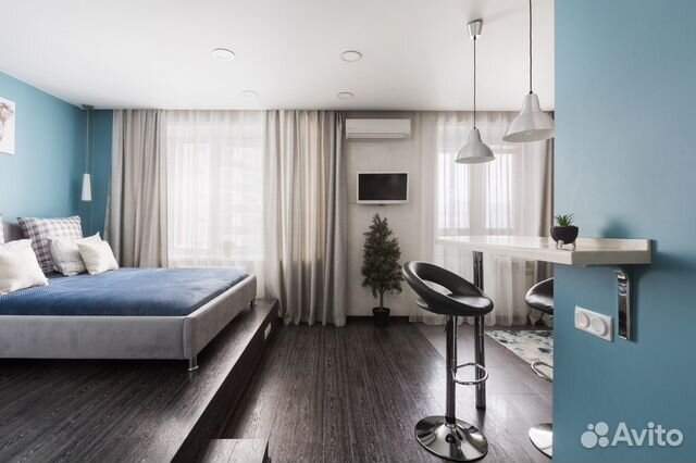 

Квартира-студия, 40 м², 2 кровати