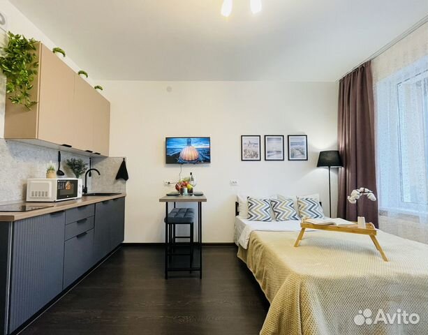 

Квартира-студия, 30 м², 2 кровати