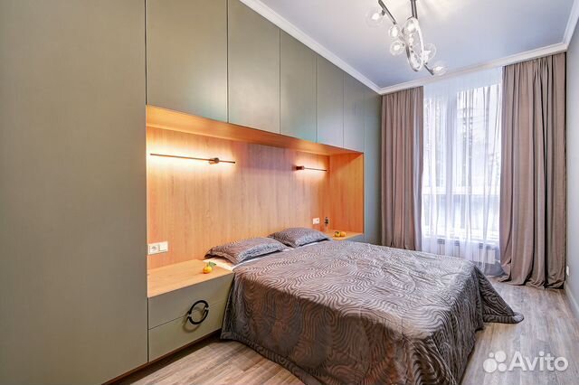 

1-к. квартира, 55 м², 2 кровати