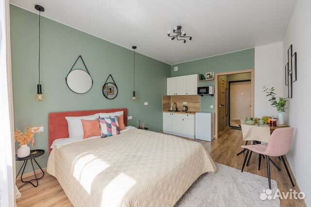 

Квартира-студия, 21 м², 2 кровати