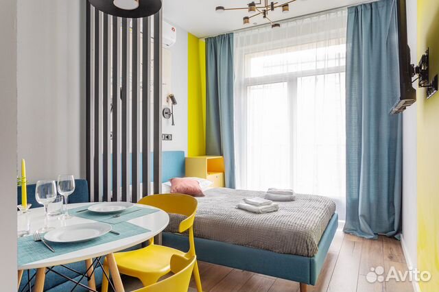 

Квартира-студия, 18 м², 2 кровати