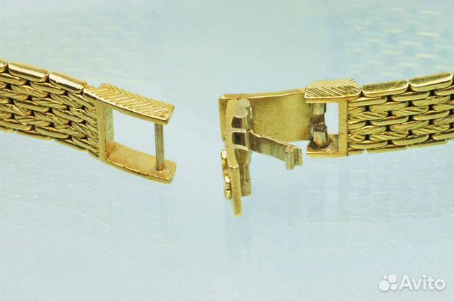 Золотые часы с бриллиантами 