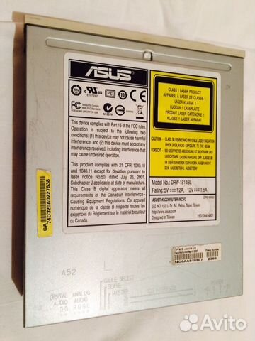 Дисковод Asus DVD-RW привод резак двдрв IDE