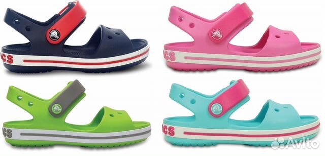 Сандалии Crocs Crocband Sandal Kids 4 цвета Сандалии Crocs Crocband Sandal Kids 4 цвета