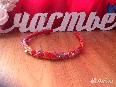 Ободки из камней, бусин и бисера